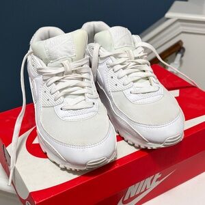 Nike White Lace-Up Sneakers